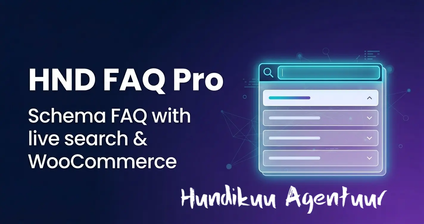 HND FAQ Pro adds live search, question suggestions, card layout and WooCommerce product tab integration to the free HND FAQ plugin. Here's what's new in Pro.